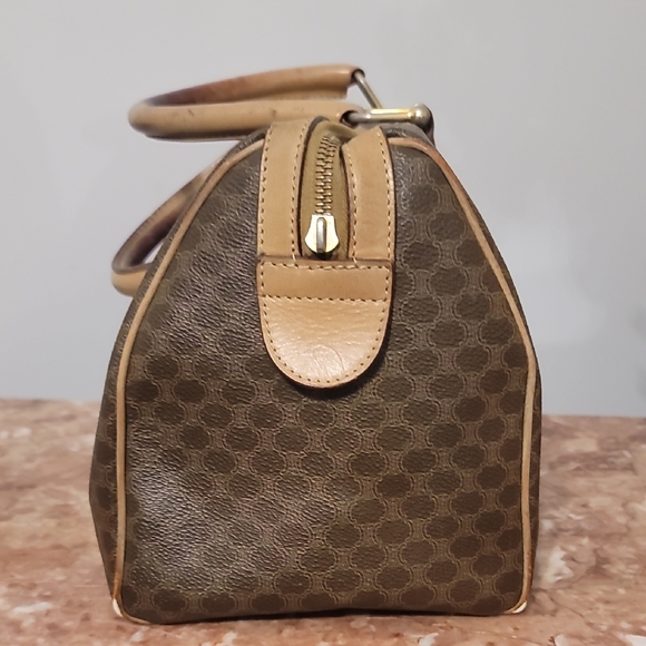 Celine Brown Coated Canvas Macadam Boston Bag/Duffle - Picture 15 of 16